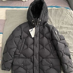 Moncler Slaggard Long Parka - Black - Size 1 (S)